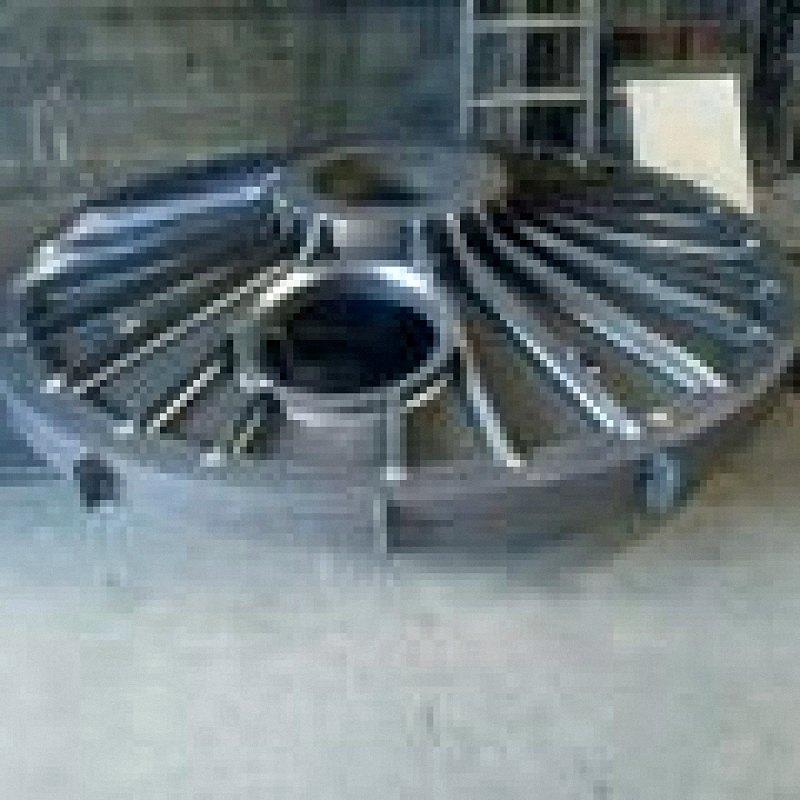 Girante saldata a settori per ventilazione industriale